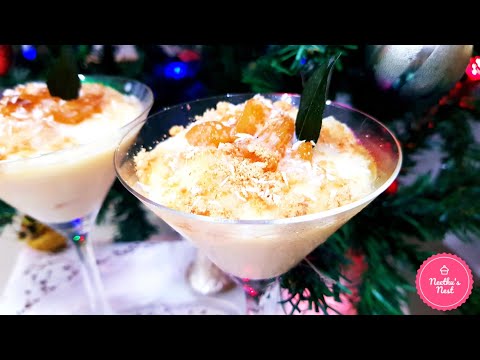 Christmas Special Pineapple Coconut Pudding | Quick & Easy Homemade Dessert | Pineapple Pudding