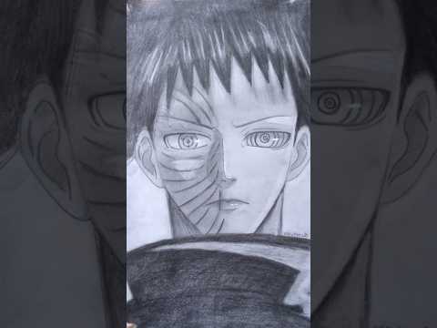 Obito Uchiha sketch #shorts #2ba_vartist #anime #naruto #narutoshippuden #obitouchiha