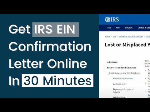 Get IRS EIN Confirmation Letter Online In 30 Minutes