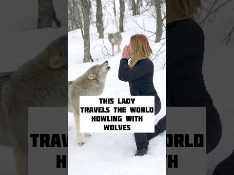 WOLF GIRL HOWLS WITH HUGE WOLVES WORLDWIDE #wolfgirl #wolfhowl #wolveshowling