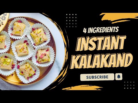 4 Ingredients Kalakand | Instant Kalakand