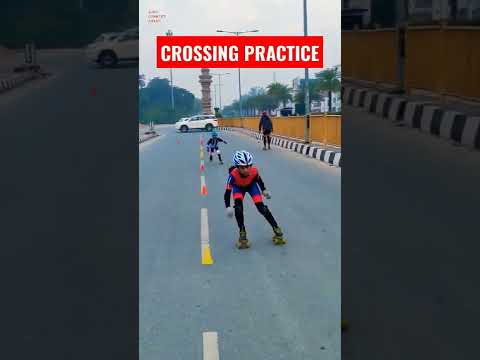 BEST CROSSING PRACTICE ( VRIDDHI ) 🚀 #shorts #skating #varanasi #youtubeshorts