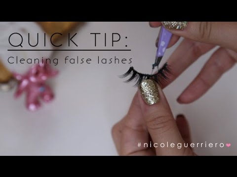 Quick Tip: Cleaning False Lashes