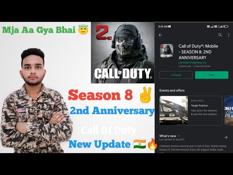 Call Of Duty Mobile Season 8 (2nd Anniversary) new update 🔥| Night mode | Blackout map | sokeentech