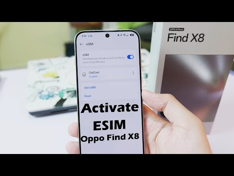 How to Activate ESIM on Oppo Find X8 - Setup ESIM