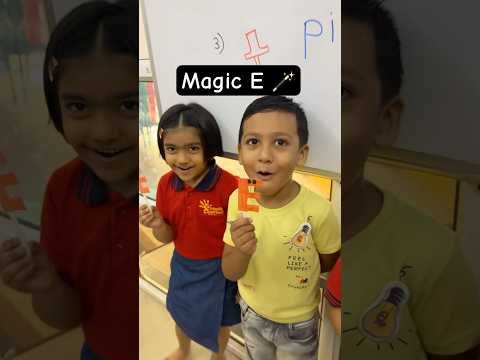 Magic E concept! #ytshorts #youtubeshorts #creativelearners #kidsvideo #kids #phonics #jollyphonics