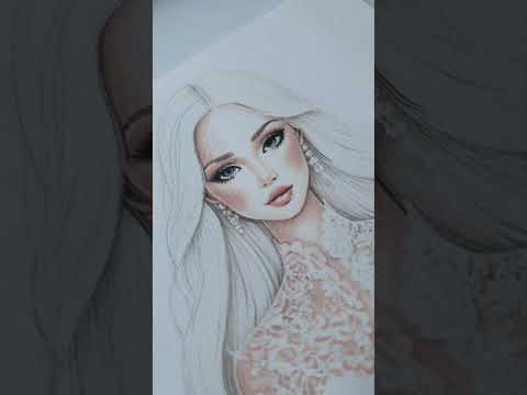 SKIN COLOURING with Rembrandt Polycolor (light flesh)#skincolor #fashionillustrationtutorial