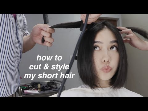 how to cut and style my short hair | 我的短发造型分享