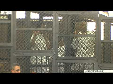 BBC News   Freed Peter Greste concerned for jailed colleagues