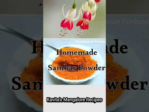 How to make Sambar Masala Powder at home #sambarrecipe #sambarpowder #cookwithkavitaskitchen #shorts