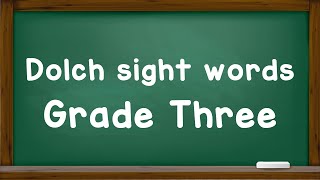 How to read Dolch Sight words for grade 3 | Fabulous Knowledge