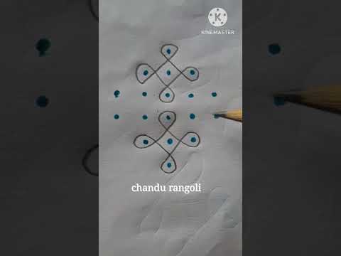 5×2×1 dots beginners rangoli #shorts #ytshorts