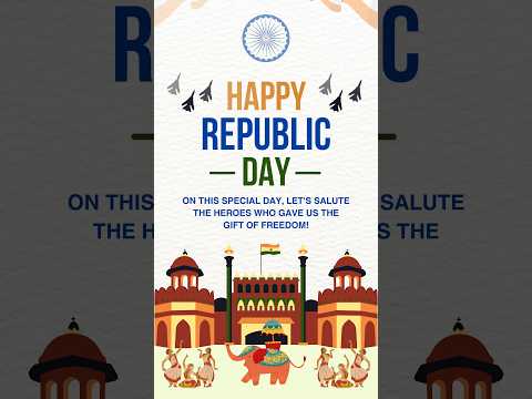 Wish you all a Very Happy Republic Day 2024 | Happy Republic Day 2024 | 75th Republic Day 🇮🇳🎉😊