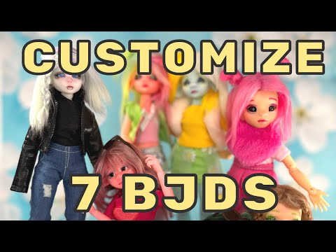 My Biggest BJD customization: 7 Teeny Tiny Restyles