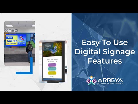 Arreya Digital Signage Feature Benefits