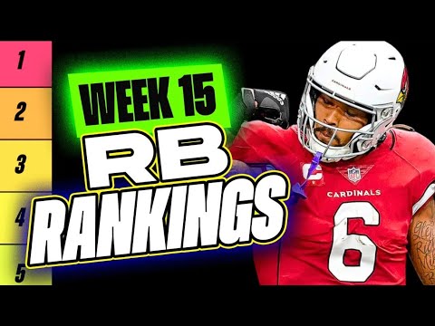 🔥 NEW Top 36 RB RANKINGS for Week 15 Fantasy Football 🚀 | Fantasy Football Rankings