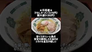 【日高屋】大盛り汁なしラーメン（油そば）が安くて安定の美味しさ！ #shorts