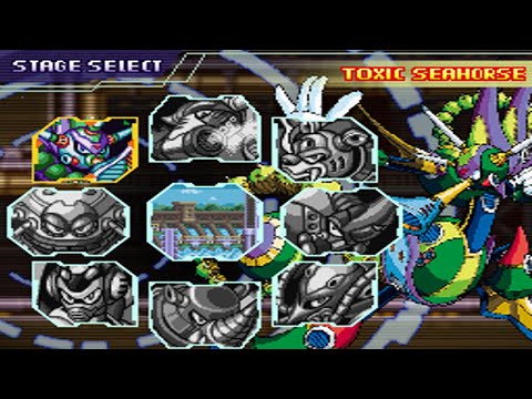 MegaMan X3: Zero Playable V4.4 ~ 100% Part 9 (Toxic Seahorse) 4K