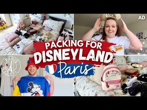 PACK WITH ME: DISNEYLAND PARIS 2024! 🇫🇷 🏰 prep & organising, Disney outfits, accessories & tips! AD