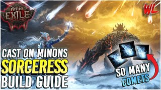 Path of Exile 2 CAST ON MINIONS METEOR Sorceress Build Guide!