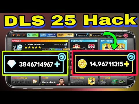 DLS 25 HACK/MOD Apk to get unlimited Gems and Coins | Dream League Soccer Glitch