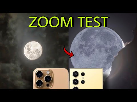 iPhone 16 Pro Max 25X VS Samsung Galaxy S24 ULTRA 100X | MOON ZOOM TEST | Live Hands On Zoom Test