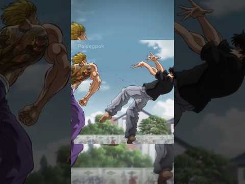 Baki Vs Chiharu Shiba Fight 4K || Baki Season 2 #bakihanma  #youtubeshorts #4k  #fitness #motivation