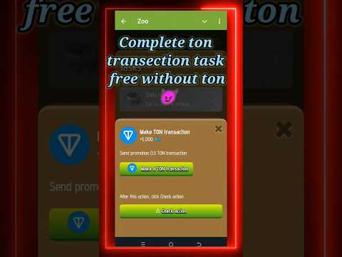 Zoo airdrop ton transection task l make ton transection l free ton giveaway l zoo quiz l zoo rebus