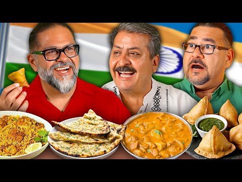 Mexican Dads Try Indian Food!