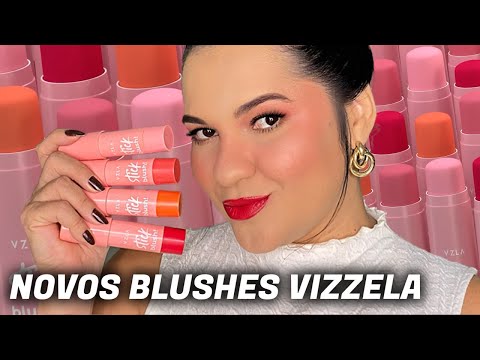 VIZZELA - NOVO BLUSH EM STICK COM TEXTURA CREMOSA