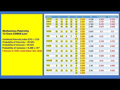 D6-6 Probability of Paternity in Duo Cases (Part 2)