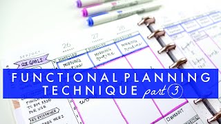 Part 3! Functional Planning Technique | Happy Planner | QII Series