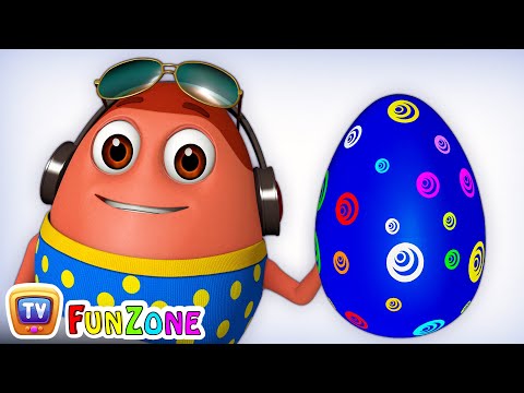 Learn BLUE Colour with Johny Johny Yes Papa | Surprise Eggs Colours Ball Pit Show | ChuChuTV 3D Fun