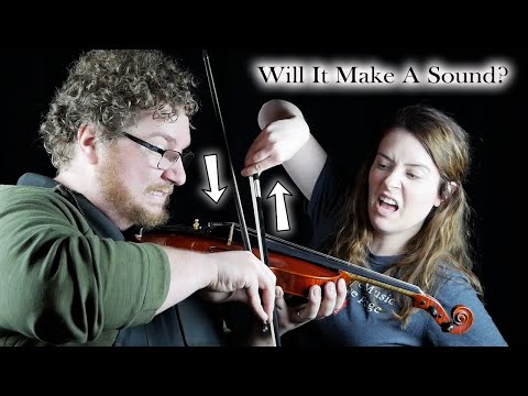 What Happens When Two Bows Going Opposite Directions Play The Violin?