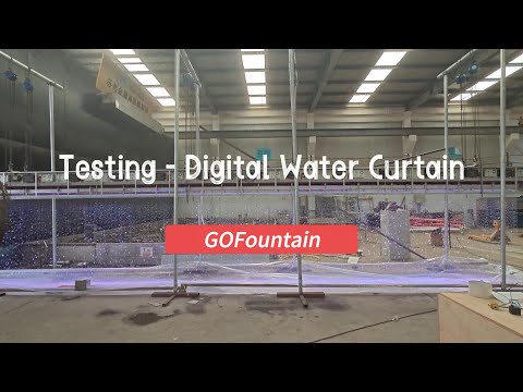 Factory Testing: Digital Water Curtain Fountain in Nigeria