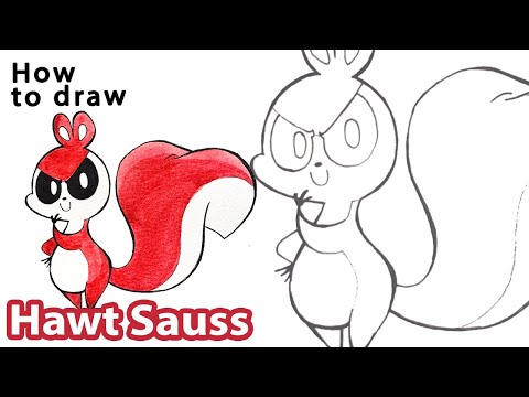 How to draw Hawt Sauss from Chikkn Nuggit