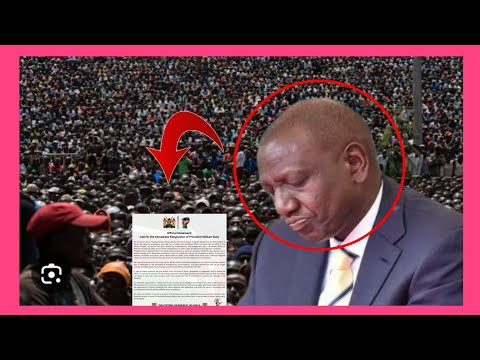 Tension high!RUTO receives Resignation letter from Gen z as transional team is told tobe ready today