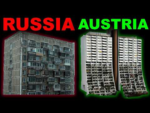 Russian VS Austrian Commieblocks.