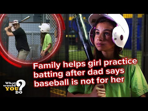 Family helps girl practice batting after dad says baseball is not for her | WWYD