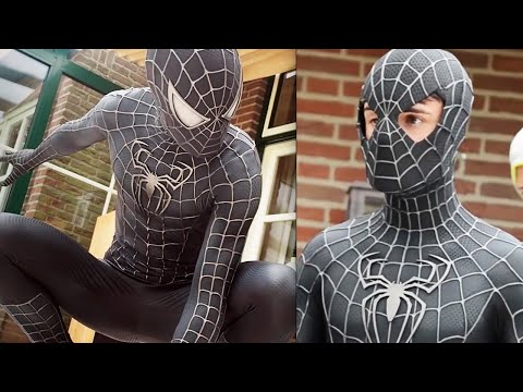 SPIDER-MAN Black Suit Symbiote Movie Costume Replica!