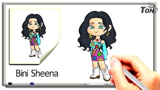 How to Draw Bini Sheena - Sir Ton TV