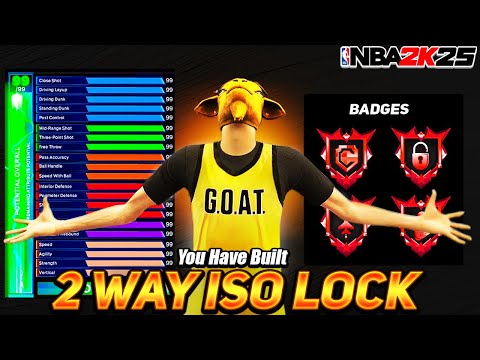 My "TWO WAY ISO LOCK" + MAX WINGSPAN is the BEST GUARD BUILD on NBA 2K25