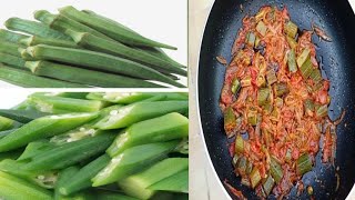 QUICK AND EASY BHINDI SABZI IN MINUTES | OKRA RECIPE | LADY FINGER MASALA