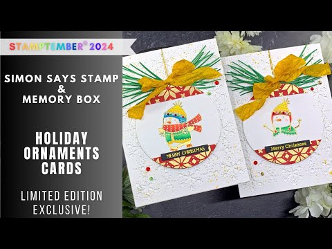 STAMPTEMBER Memory Box | Ornament Cards