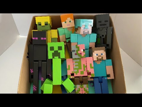 Minecraft Large Scale Action Figures ENDERMAN Steve CREEPER Alex ZOMBIE  Wither Skeleton