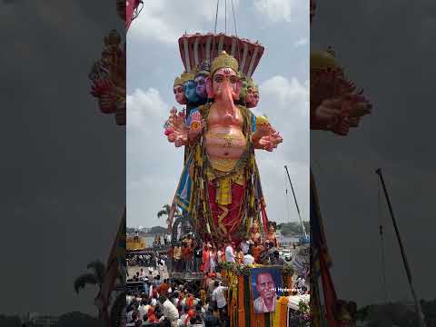 Khairatabad Ganpati Visarjan 2024 #youtubeshorts #ytshorts #ganeshnimarjanam