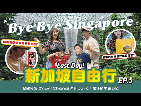 用華麗的瀑布結束這回合！【新加坡自由行 EP.5】星耀樟宜 Jewel Changi Airport / 在地的中東百貨商場 / 新加坡麥當勞