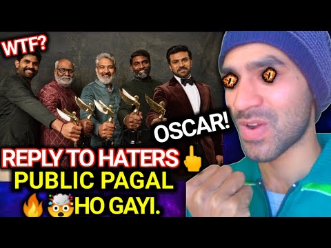 REPLY TO HATERS🖕| Naatu Naatu Wins Oscar | RRR WINS OSCAR AWARD #ssrajamouli #ntr #ramcharan