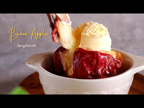 焼きりんごの作り方♪ Baked Apples｜komugikodaisuki