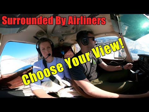 Choose Your View! Approach & Landing at John Wayne Airport (SNA) - Insta360 One X2